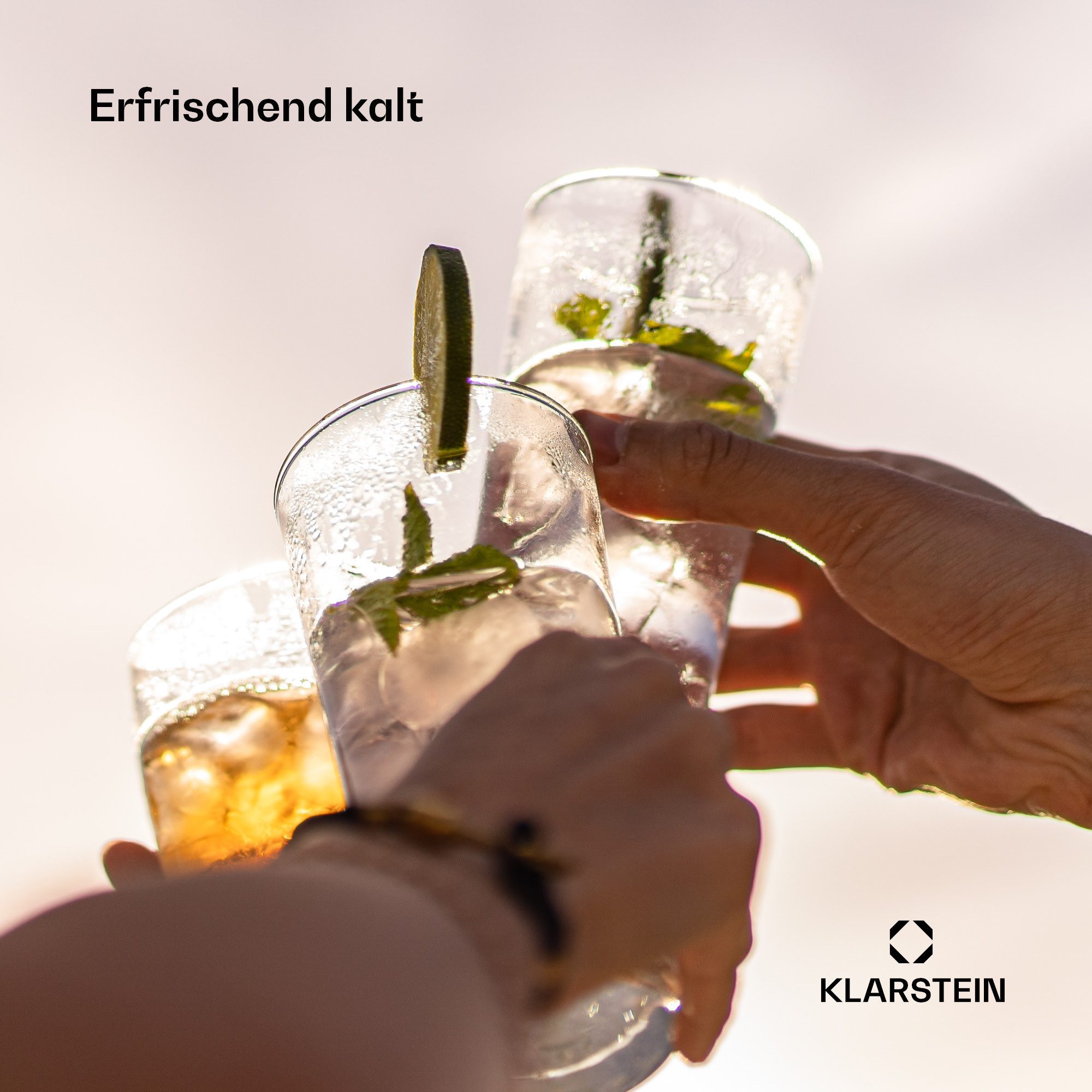 KLARSTEIN Eiswürfelmaschine Eiszeit Crush Eiswürfelmaschine 15 kg/24h 2 Größen Crushed Ice